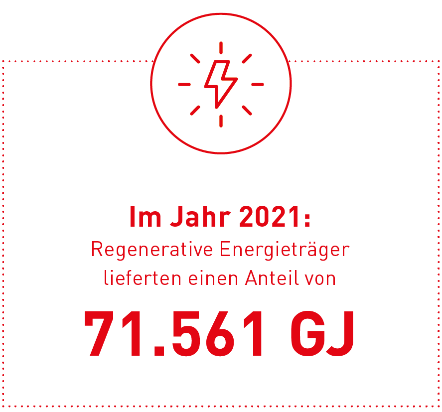 71.561 GJ regenerative Energieträger 2021